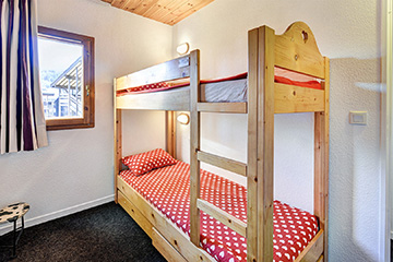 Residence Vega - Vacanceole - Risoul - 2 rooms duplex 6 persons - Bedroom with bunk beds