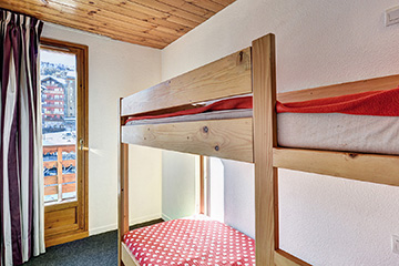 Residence Vega - Vacanceole - Risoul - 2 rooms cabin duplex 7 persons - Bedroom with bunk beds